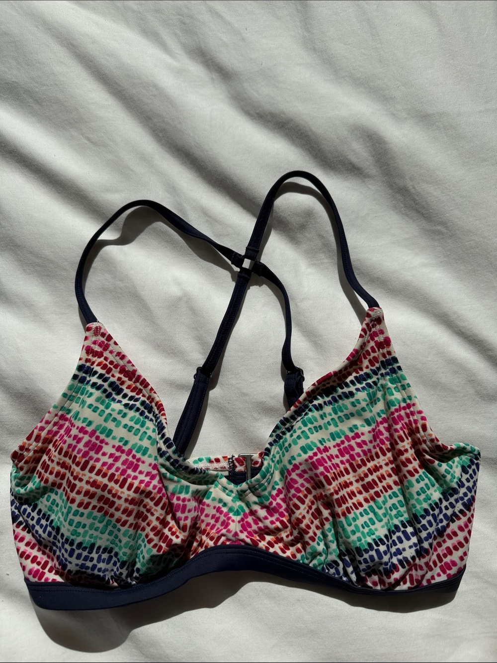 Athleta Multicolor Patterned Bathing suit Top